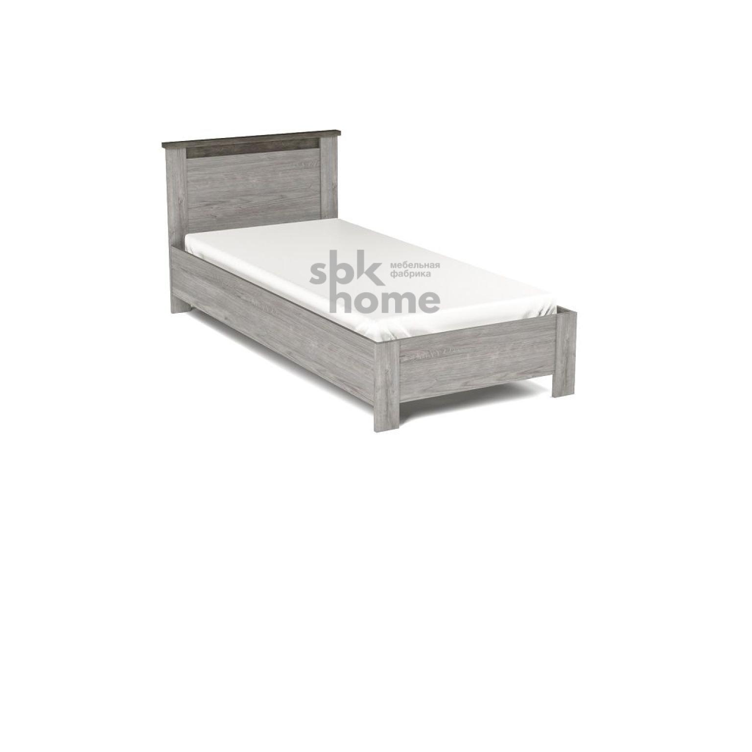 кровать 900 Денвер Риббек серый