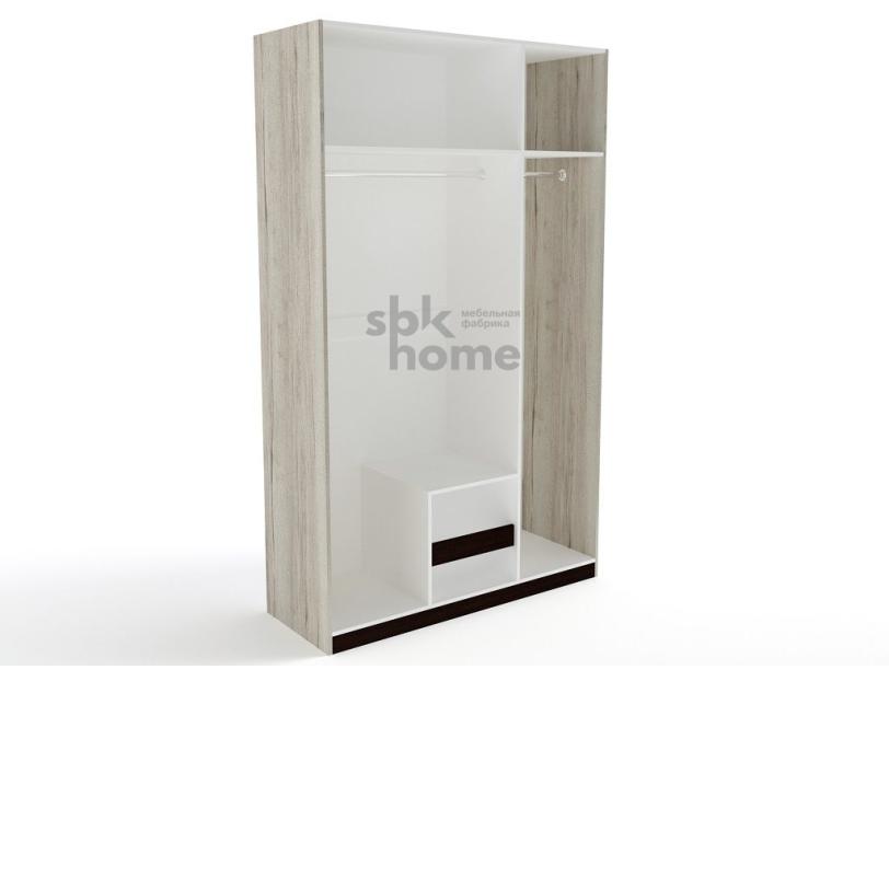 Шкаф 3-х дверный Дуб галифакс белый