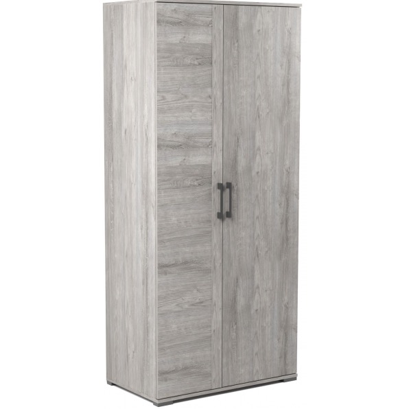 Шкаф Д-1 для одежды Денвер риббек серый