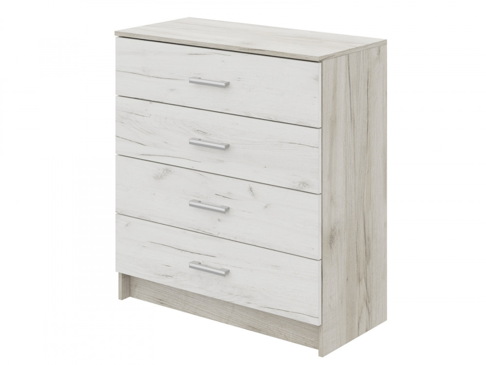 Комод Гармония КМ 601 Дуб крафт белый/серый